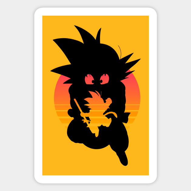 DBZ retro. Sticker by Clathrus